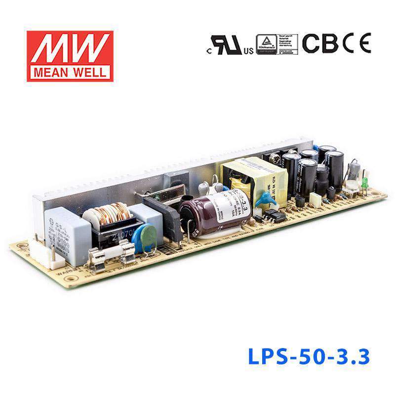 Mean Well LPS-50-3.3 Power Supply 33W 3.3V 10A