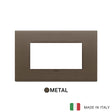Vimar Eikon Plate 4M Metal Brushed Dark Bronze
