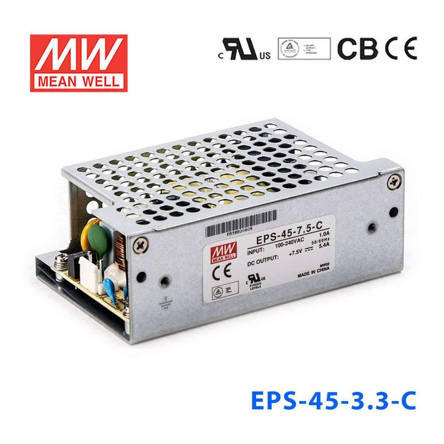 Mean Well EPS-45-3.3-C Power Supply 26W 3.3V 8A