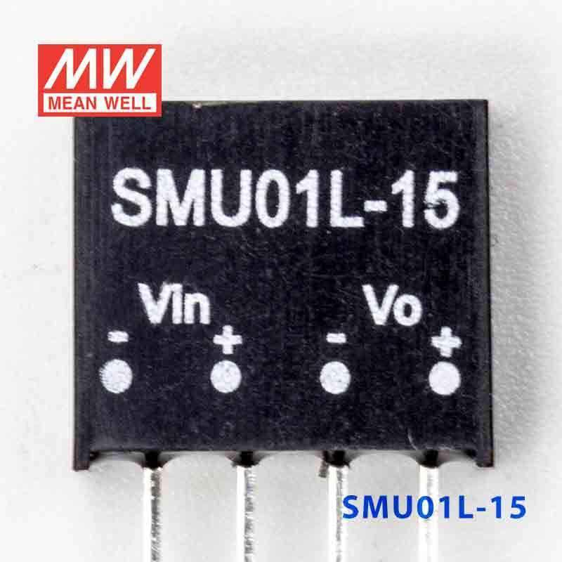 Mean Well SMU01L-15 DC-DC Converter - 1W - 4.5~5.5V in 15V out 67mA - PHOTO 2