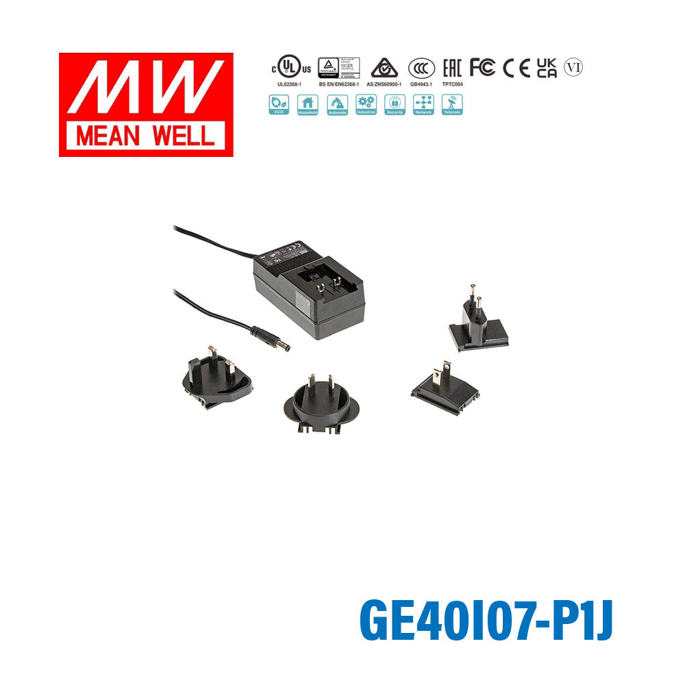 Mean Well GE40I07-P1J Power Supply 20W 7.5V 2.66A