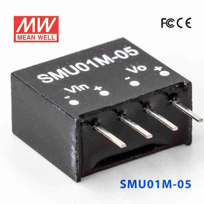 Mean Well SMU01M-05 DC-DC Converter - 1W - 10.8~13.2V in 5V out 200mA