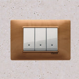 Vimar Plana Wood 3 Gang Switch - Wood Pear Tree - 16A - PHOTO 15
