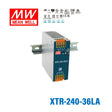 Mean Well XTR-240-36LA Three Phase Din Rail Power Supply 240W 36V - Lever-Actuated 6.66A