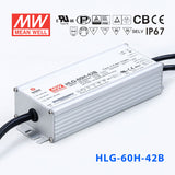 Mean Well HLG-60H-42AB Power Supply 60W 42V - Adjustable and Dimmable 1.45A