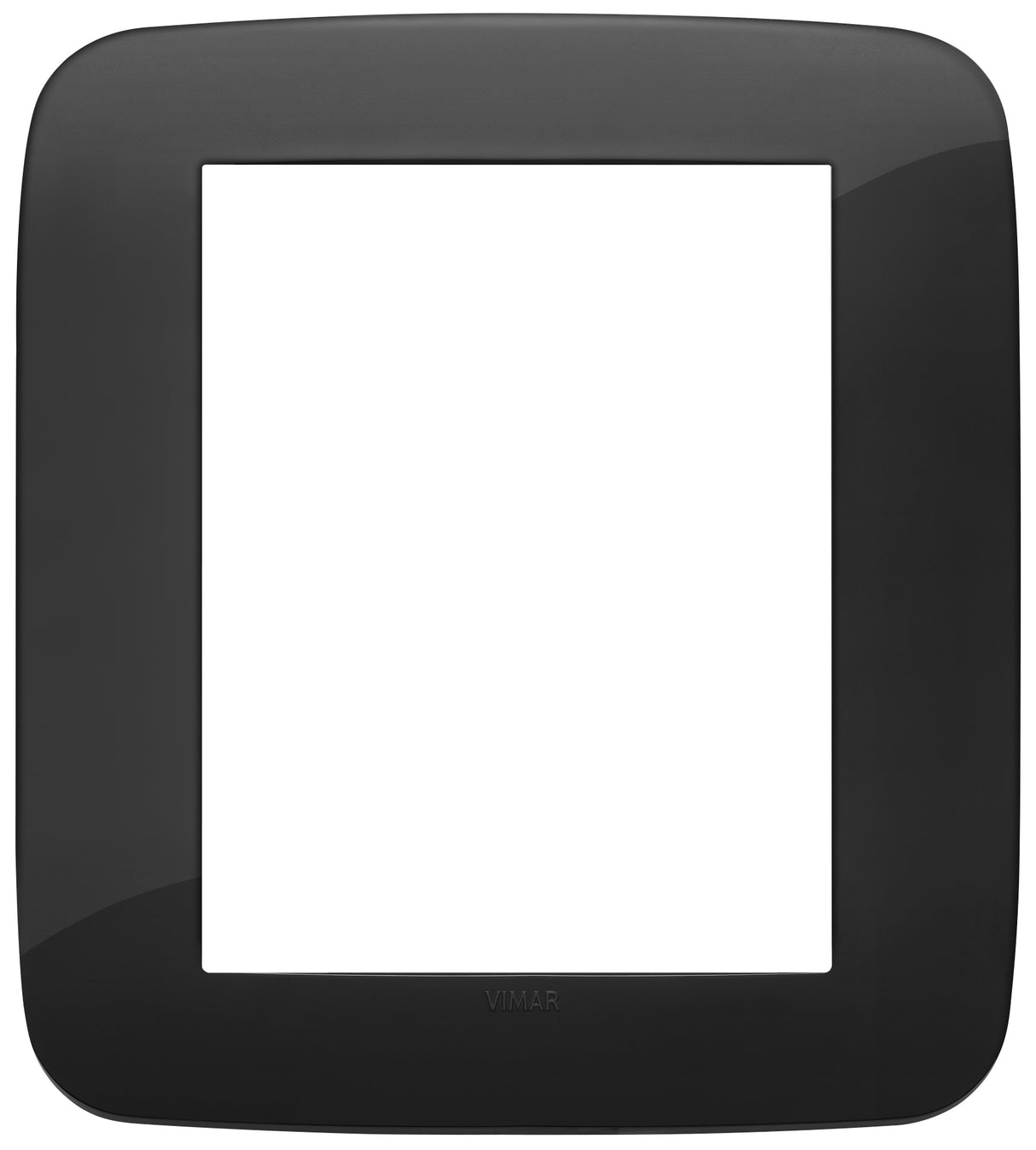 Vimar Arke Round Plate 8M Technopolymer Black