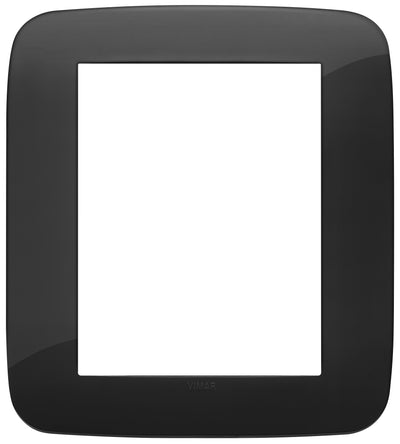 Vimar Arke Round Plate 8M Technopolymer Black