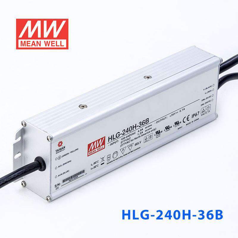 Mean Well HLG-240H-36B Power Supply 240W 36V- Dimmable 6.7A - PHOTO 1