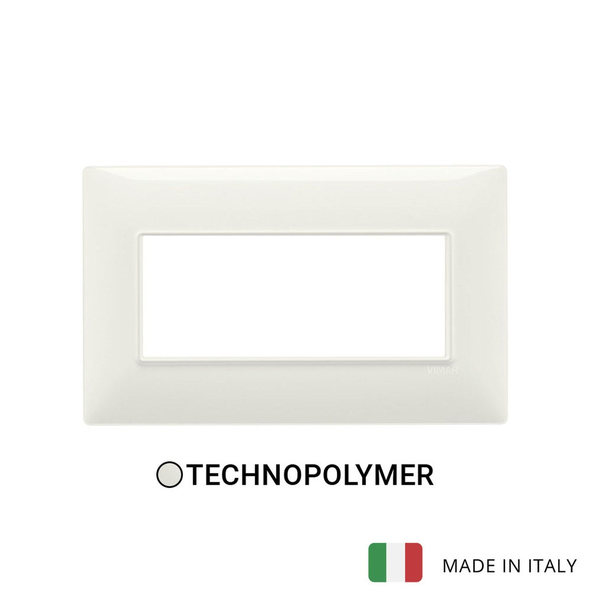 Vimar Plana Plate 5M BS Technopolymer Ivory