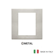 Vimar Eikon Exe Plate 8M Metal Brushed Nickel