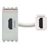 Eikon  HDMI Outlet Socket Connector Silver