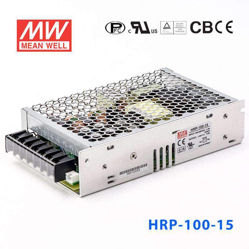 Mean Well HRP-100-15  Power Supply 105W 15V 7A