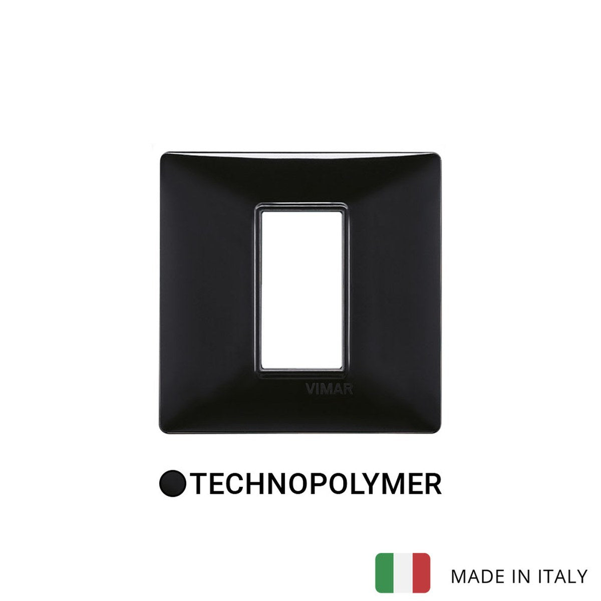 Vimar Plana Plate 1M Technopolymer Black