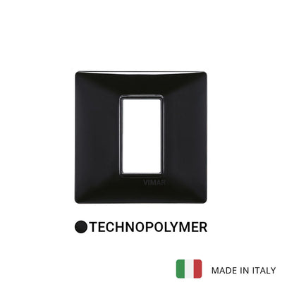 Vimar Plana Plate 1M Technopolymer Black