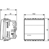 Vimar Eikon 1P NO 10A Push Button 2M Grey - PHOTO 1