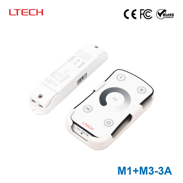 Ltech M1+M3-3A Mini Controller with RF Remote - Dimming