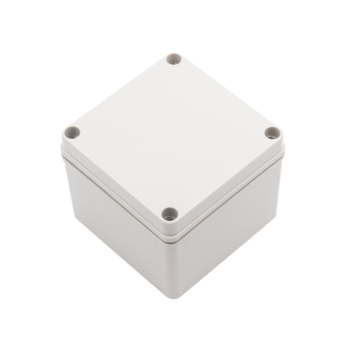 Boxco S-Series 125x125x100mm Plastic Enclosure, IP67, IK08, ABS, Grey Cover, Screw Type - PHOTO 1