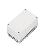 Boxco S-Series 80×130×85mm Plastic Enclosure, IP67, IK08, ABS, Transparent Cover, Screw Type - PHOTO 1