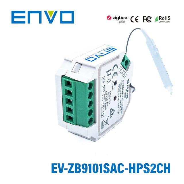 ENVO ZigBee 2Gang In-wall Switch - On/Off Control