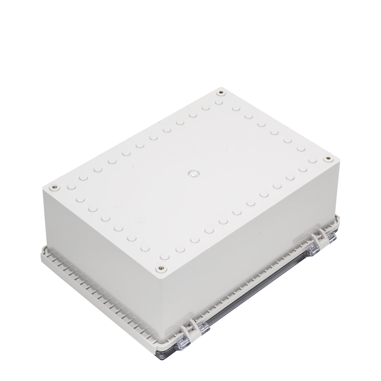 Boxco P-Series 250x350x150mm Plastic Enclosure, IP67, IK08, ABS, Transparent Cover, Molded Hinge and Latch Type - PHOTO 1