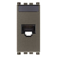 Arke RJ45 Cat 6 Netsafe UTP Outlet Aluminium
