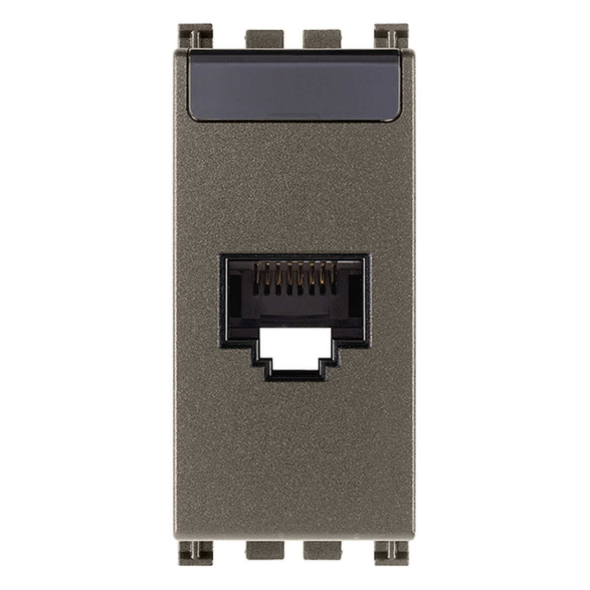 Arke RJ45 Cat 6 Netsafe UTP Outlet Aluminium