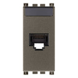 Arke RJ45 Cat 6 Netsafe UTP Outlet Aluminium