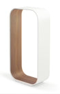 Pablo Table Contour Small White/Walnut