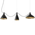 Pablo Pendant Swell XL String Mix Black / Brass
