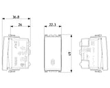 Vimar Arke 1P 16AX 1-Way Switch Grey - PHOTO 1