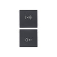 Vimar VM-20751.4 2 half buttons 1M ON/OFF vol.symb.grey