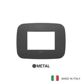 Vimar Arke Round Plate 3M Metal Matt Graphite