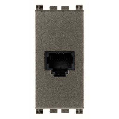 Arke RJ11 Phone Jack 6/4 Aluminium