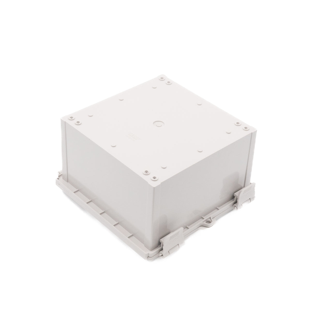 Boxco Q-Series 210x210x130mm Plastic Enclosure, IP67, IK08, ABS, Grey Cover, Hinge Type with Plate - PHOTO 6