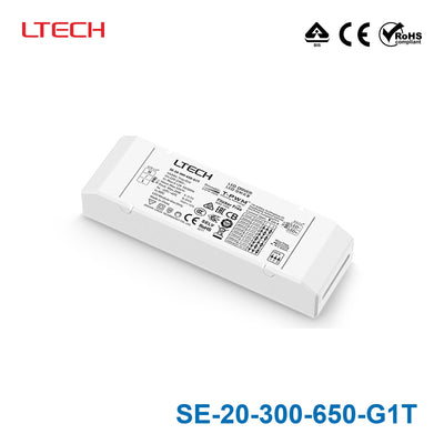 LTECH SE-20-300-650-G1T 12W 350mA ~ 650mA CC Triac LED Driver