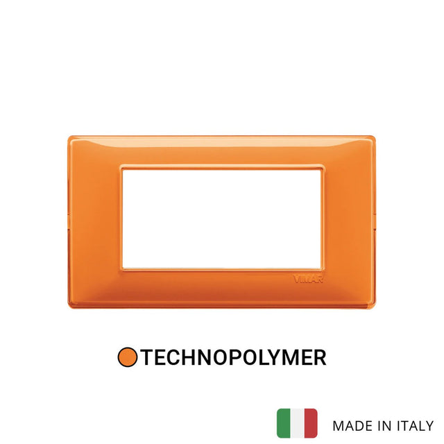 Vimar Plana Plate 4M Reflex Orange
