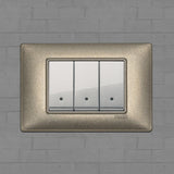 Vimar Plana Metal 3 Gang Switch - Metallic Bronze - 16A - PHOTO 14