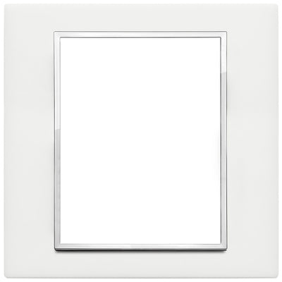 Vimar Eikon Evo Plate 8(4+4)M Corian Glacier Ice