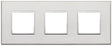 Vimar Eikon Evo Plate 6M (2+2+2) 71MM Aluminium Silver