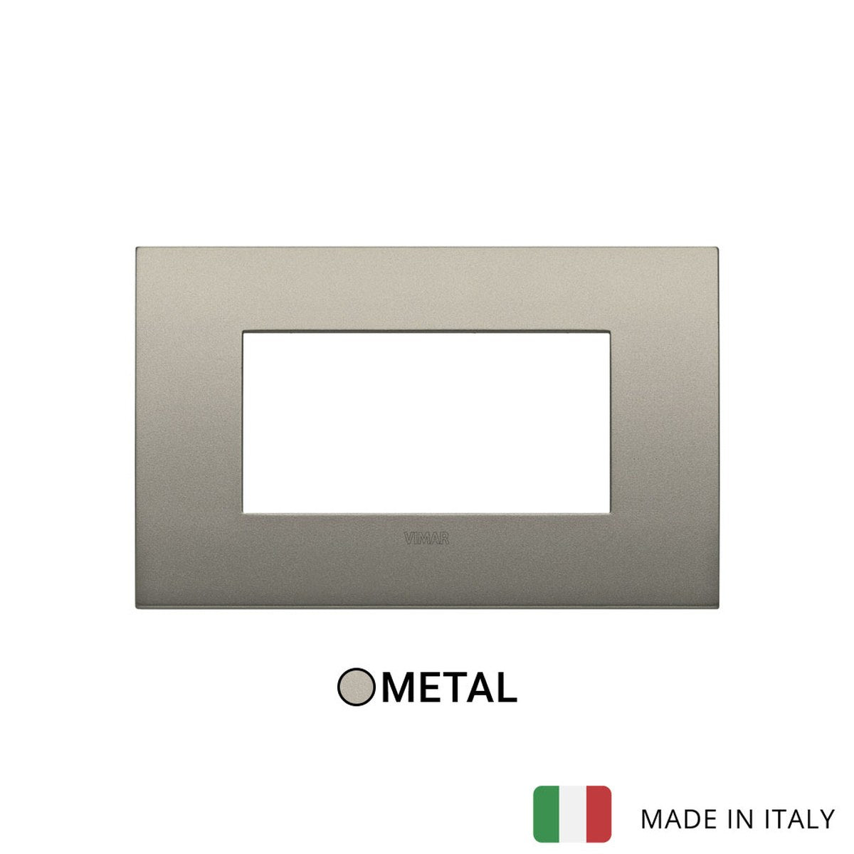 Vimar Arke Classic Plate 4M Metal Matt Beige