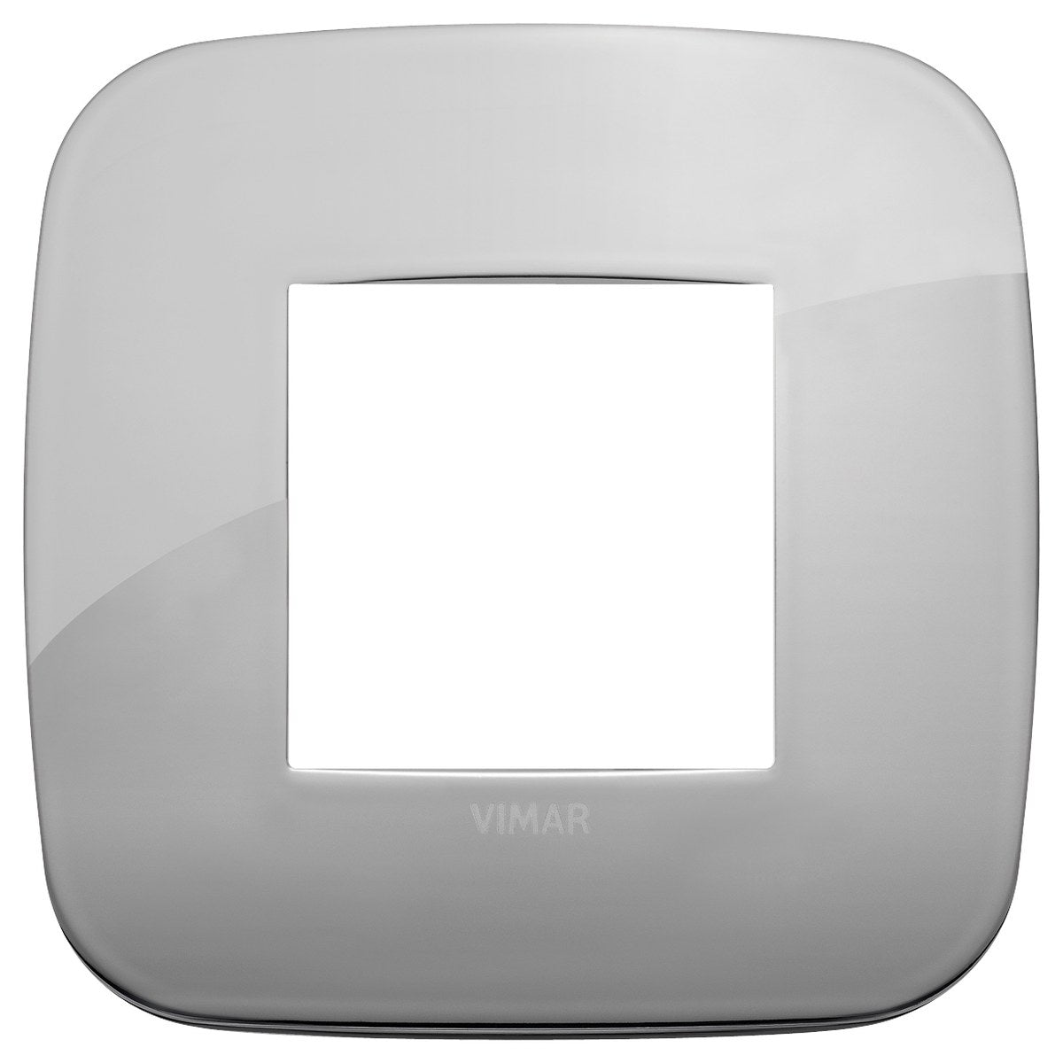 Vimar Arke Round Plate 2M Metal Chrome