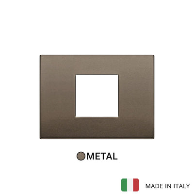 Vimar Arke Classic Plate 2centrM Aluminium Dark Bronze