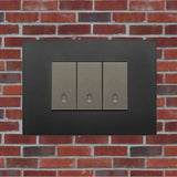 Vimar Arke Plastic 3 Gang switch - Black - 16A - PHOTO 24