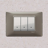 Vimar Plana Plastic 3 Gang Switch - Reflex Ash - 16A - PHOTO 15