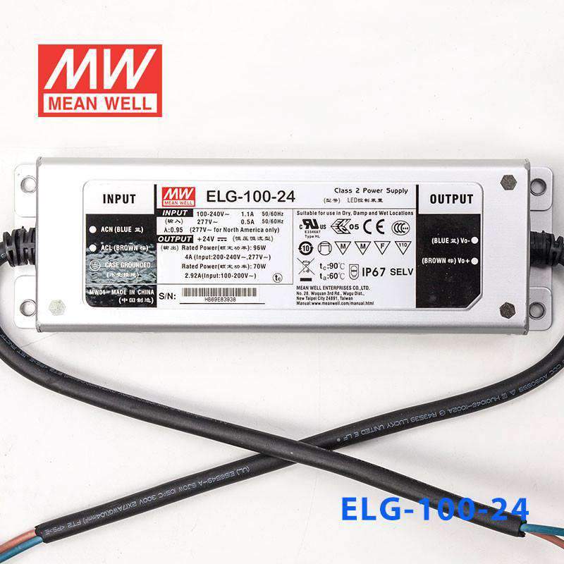 Mean Well S-ELG-100-24 Power Supply 96W 24V with AU/NZ plug 4A - PHOTO 2