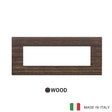 Vimar Eikon Exe Plate 7M Wood Eucalyptus