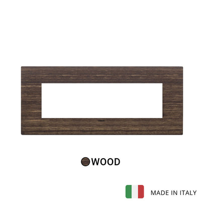 Vimar Eikon Exe Plate 7M Wood Eucalyptus