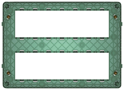 Vimar VM-14620 Frame 14M with Screws Green