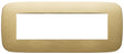 Vimar Arke Round Plate 7M Metal Brushed Brass