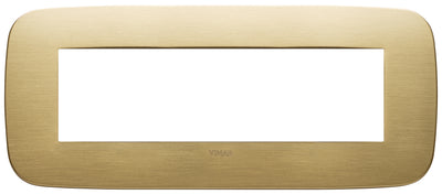 Vimar Arke Round Plate 7M Metal Brushed Brass